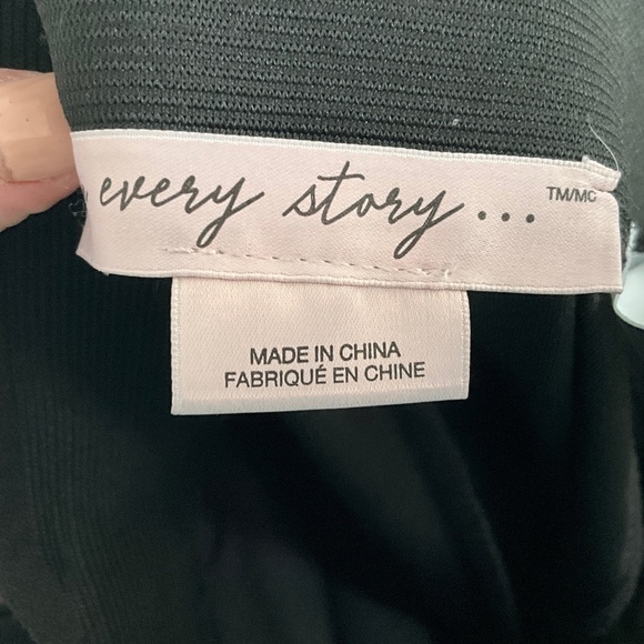 In every story Dress Pants Wide leg Black stretch High Waist Lagenlook Sz 1X - Picture 7 of 7